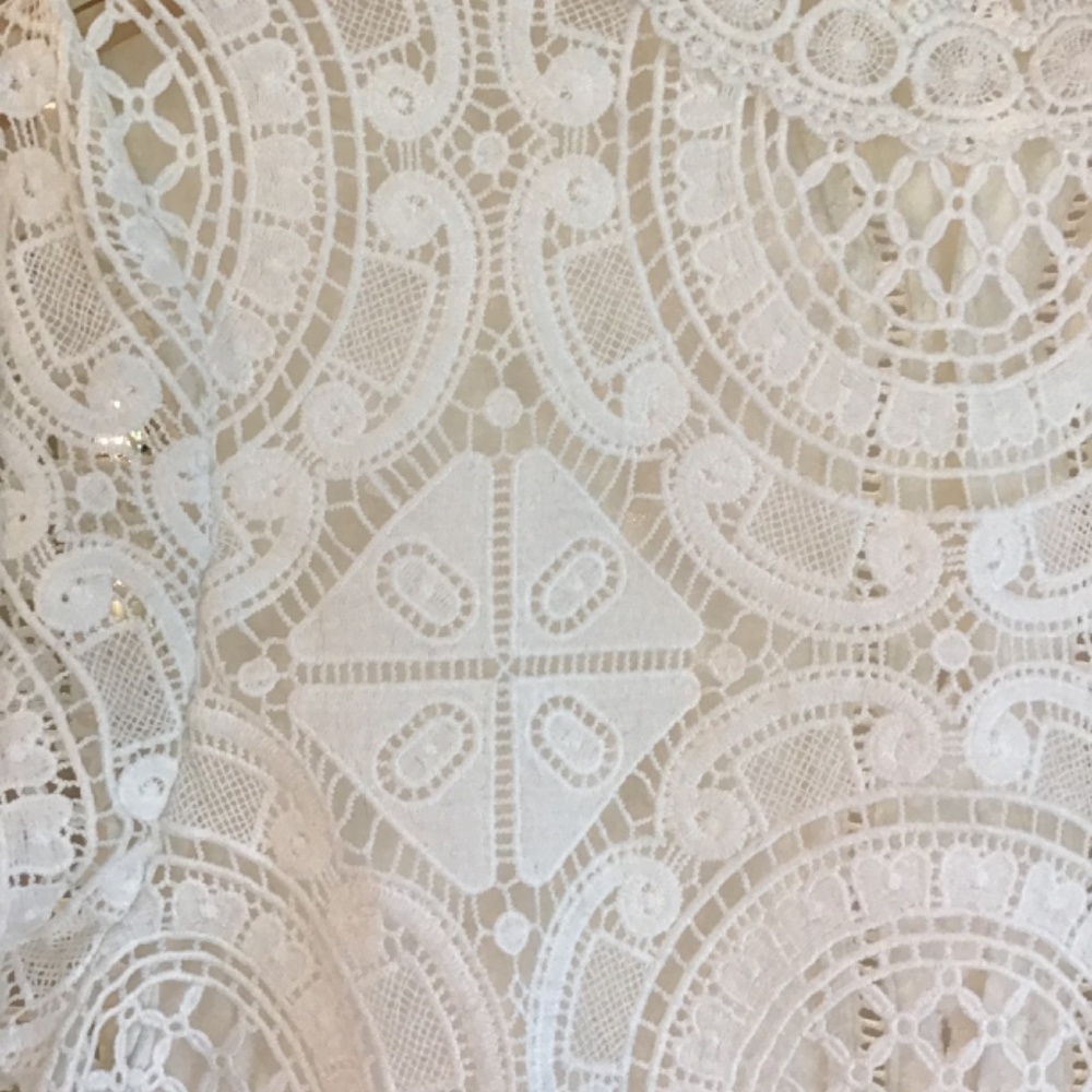 Anthropologie x James Coviello LACED MEDALLION Blouse - Picture 5 of 7